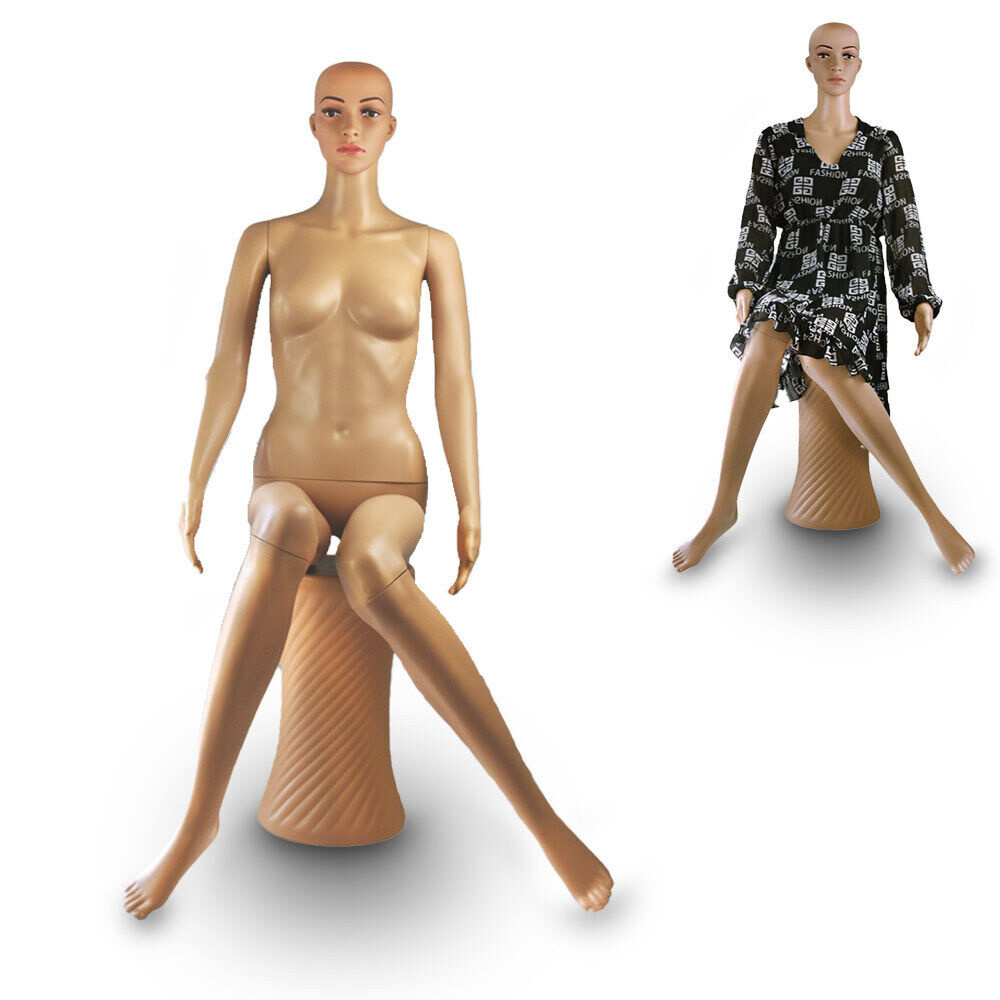 Dámská celotělová figurína – obchod/expozice/výstavy – sedící MS19251